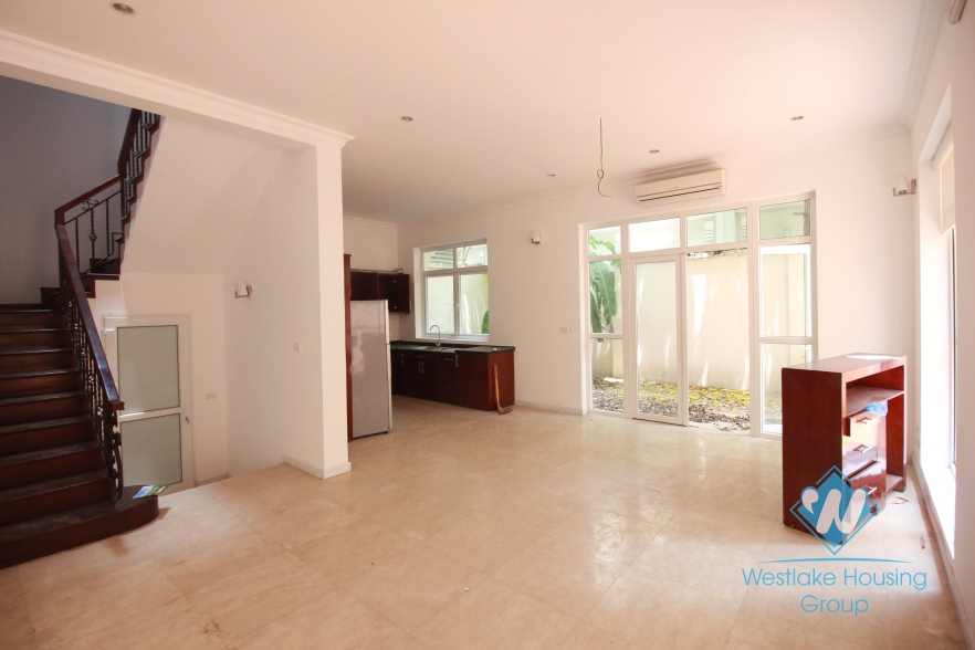 Unfurnished house for rent in T block, Ciputra, Tay Ho, Hanoi